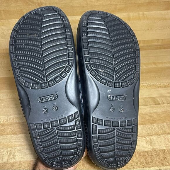 Crocs Tie Dye Graphic Slide Sandals 207283 Slip On Mens 10 Womens 12 Worn Once - Picture 5 of 5